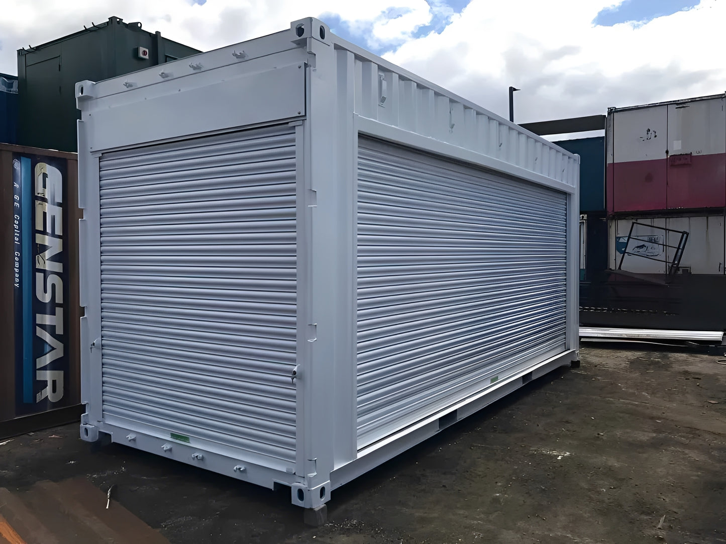 20ft x 8ft Roller Shutter Shipping Containers