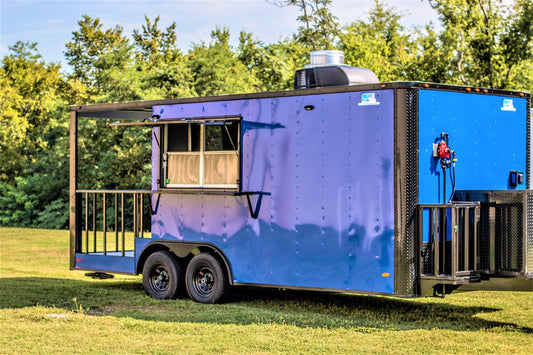 8.5x20 Blackout BBQ Trailer
