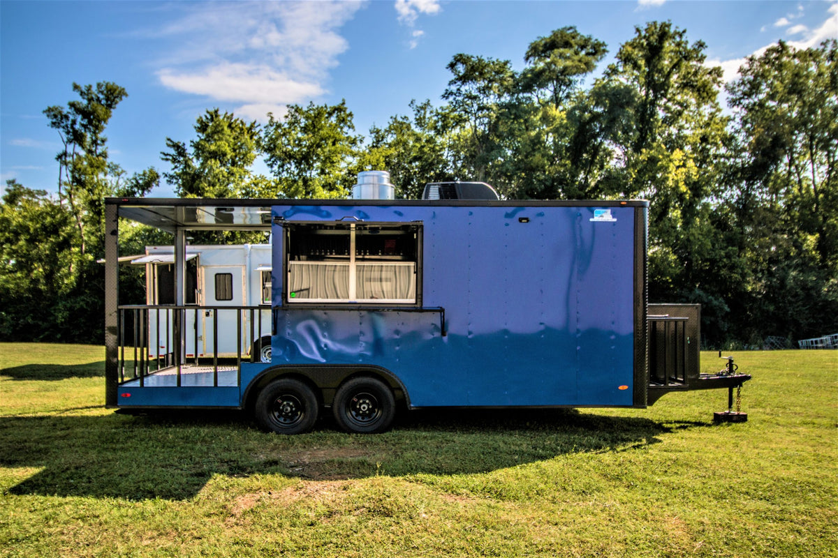 8.5x20 Blackout BBQ Trailer
