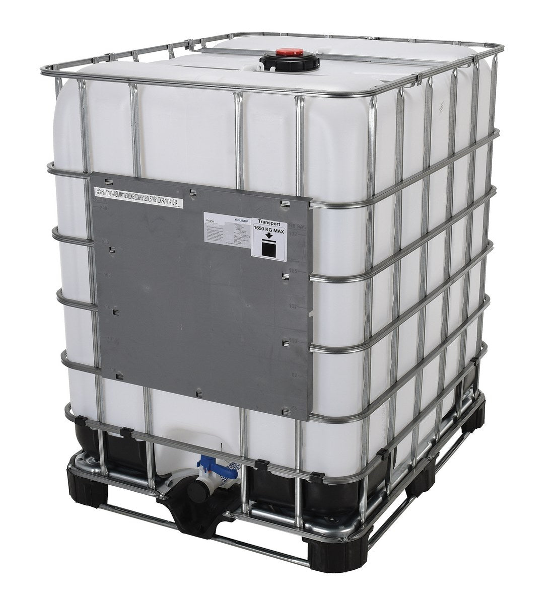 Vestil IBC-330 High Density Polyethylene Intermediate Bulk Container 330 Gallon Capacity