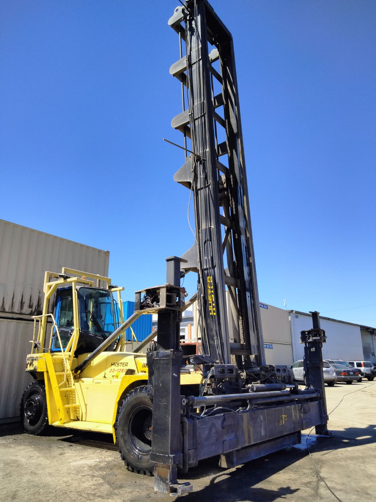 Used Hyster H22XM-12EC 9-High Stacker Container Handler Forklift