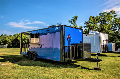 8.5x20 Blackout BBQ Trailer