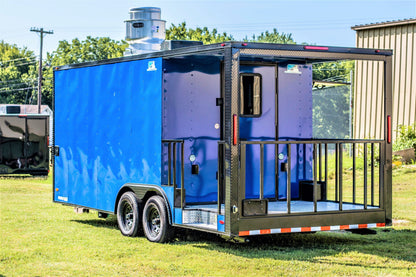 8.5x20 Blackout BBQ Trailer