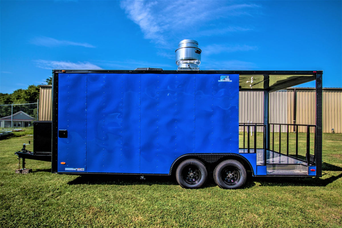 8.5x20 Blackout BBQ Trailer