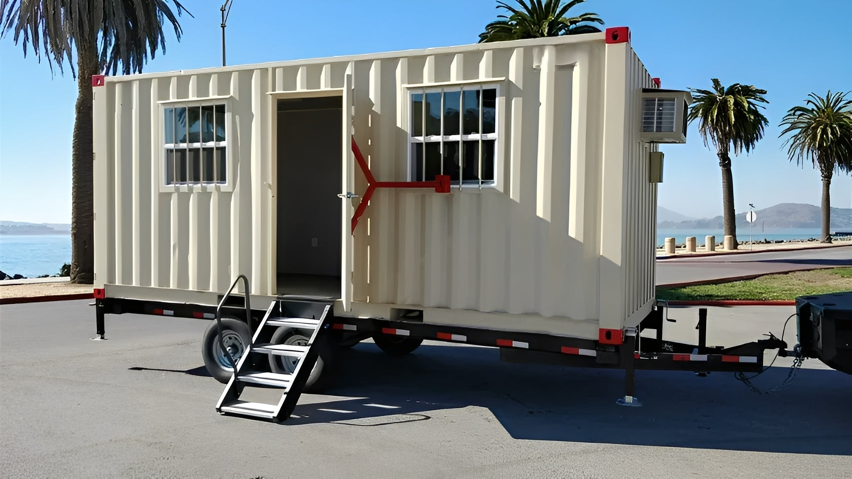 20ft Mobile Office Container With Trailer