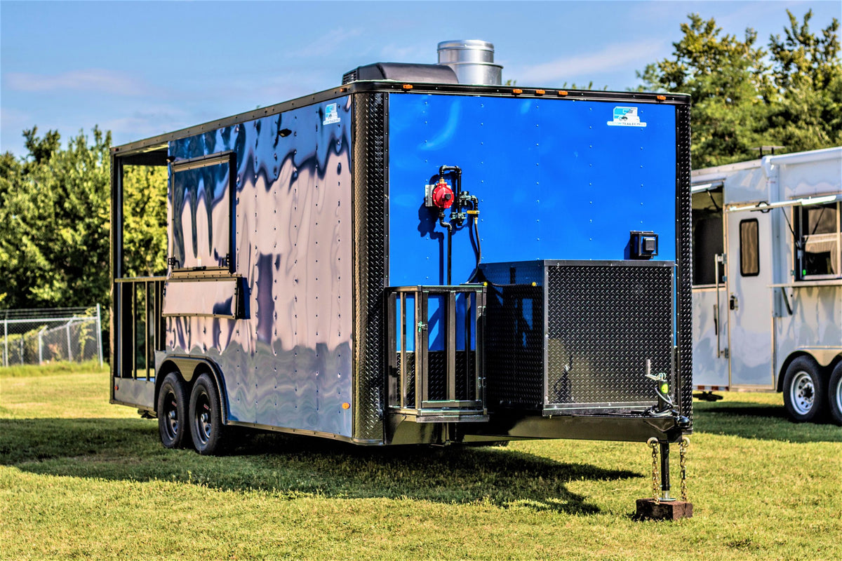 8.5x20 Blackout BBQ Trailer
