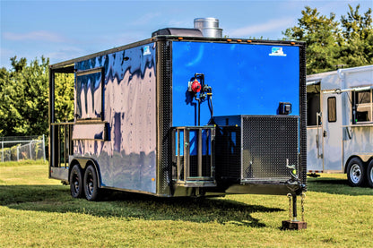 8.5x20 Blackout BBQ Trailer