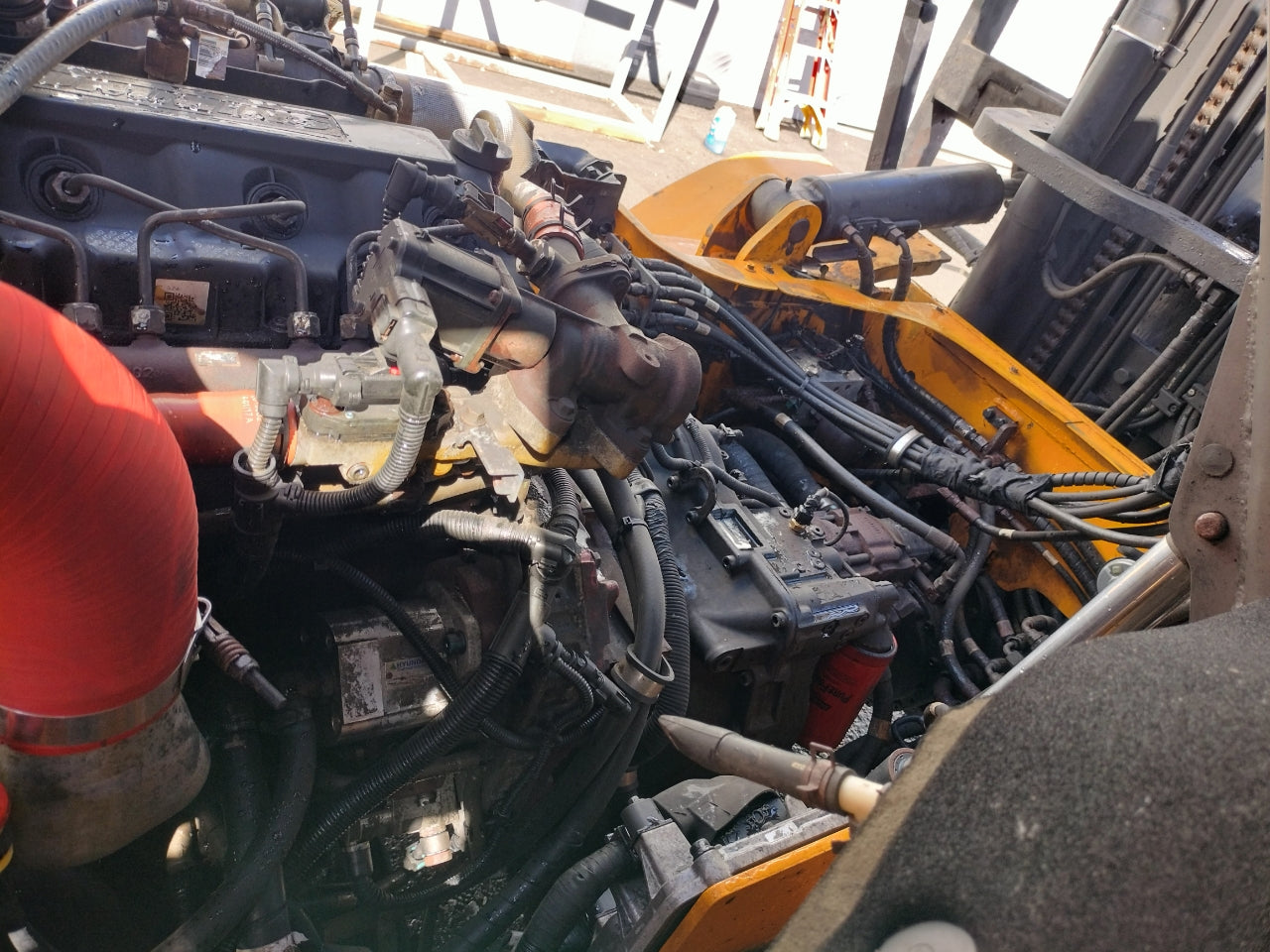 Used 2018 Hyundai 70D-9 Pneumatic Tire Forklift