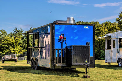 8.5x20 Blackout BBQ Trailer