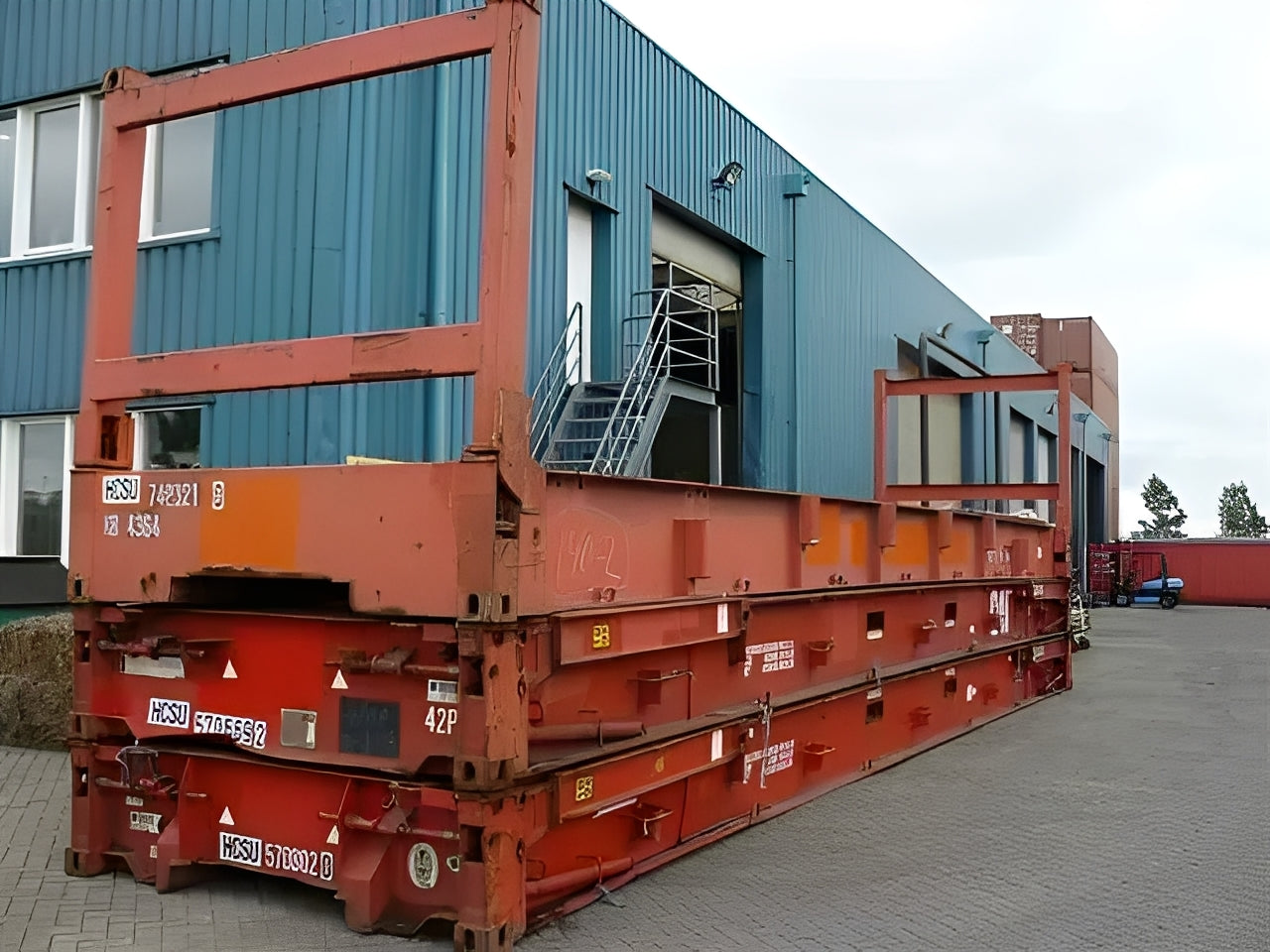 40Ft Used Collapsible Flat Rack Containers
