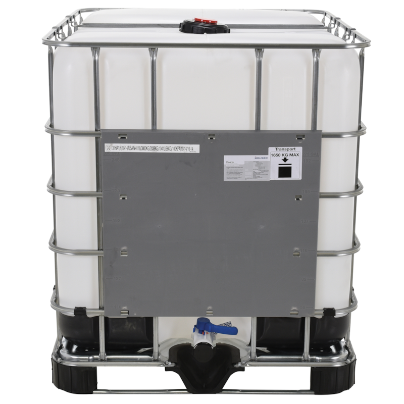 Vestil High Density Polyethylene Intermediate Bulk Container 275 Gallon Capacity White