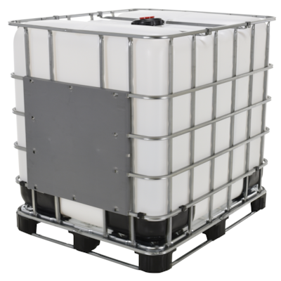 Vestil High Density Polyethylene Intermediate Bulk Container 275 Gallon Capacity White