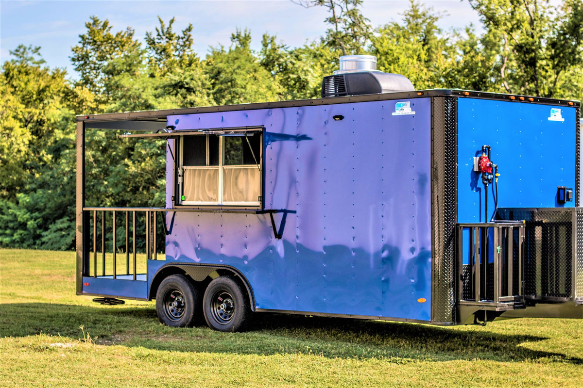 8.5x20 Blackout BBQ Trailer