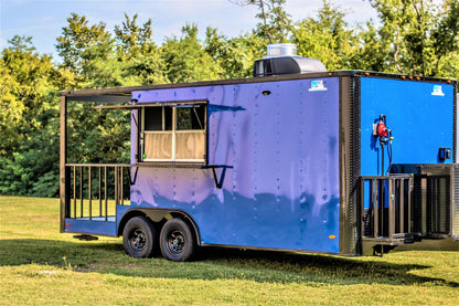 8.5x20 Blackout BBQ Trailer