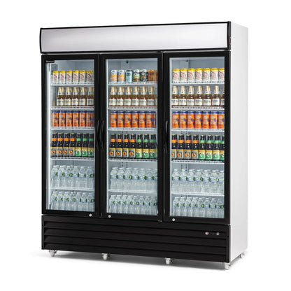 Procool High Efficiency 3-Door White Display Cooler