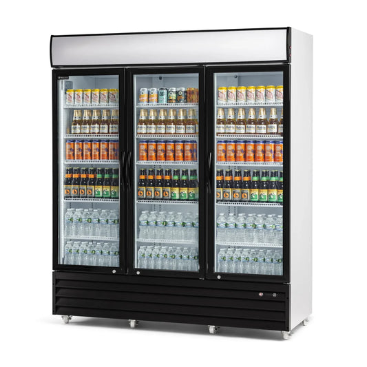 Procool High Efficiency 3-Door White Display Cooler