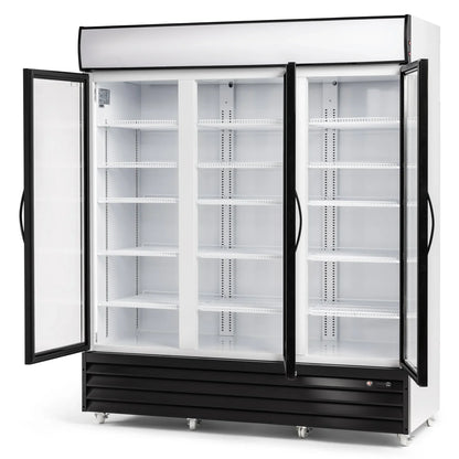 Procool High Efficiency 3-Door White Display Cooler