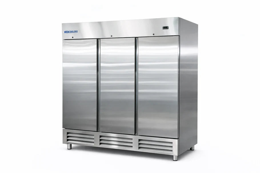 81'' wide Three Door Refrigerator 63 Cu.ft 3 Solid Door ETL Sanitation APPROVED