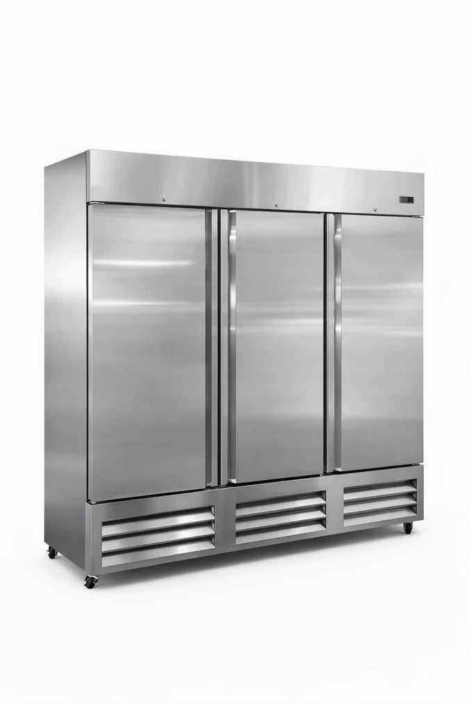 81'' wide Three Door Refrigerator 63 Cu.ft 3 Solid Door ETL Sanitation APPROVED