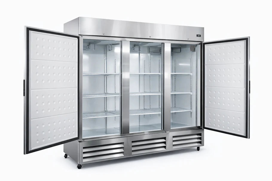 81'' wide Three Door Refrigerator 63 Cu.ft 3 Solid Door ETL Sanitation APPROVED