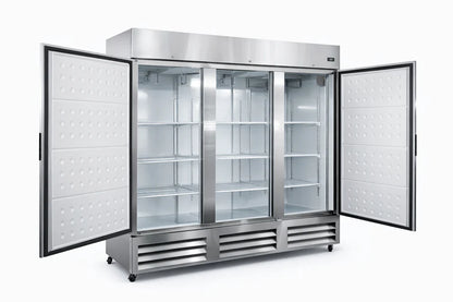 81'' wide Three Door Refrigerator 63 Cu.ft 3 Solid Door ETL Sanitation APPROVED