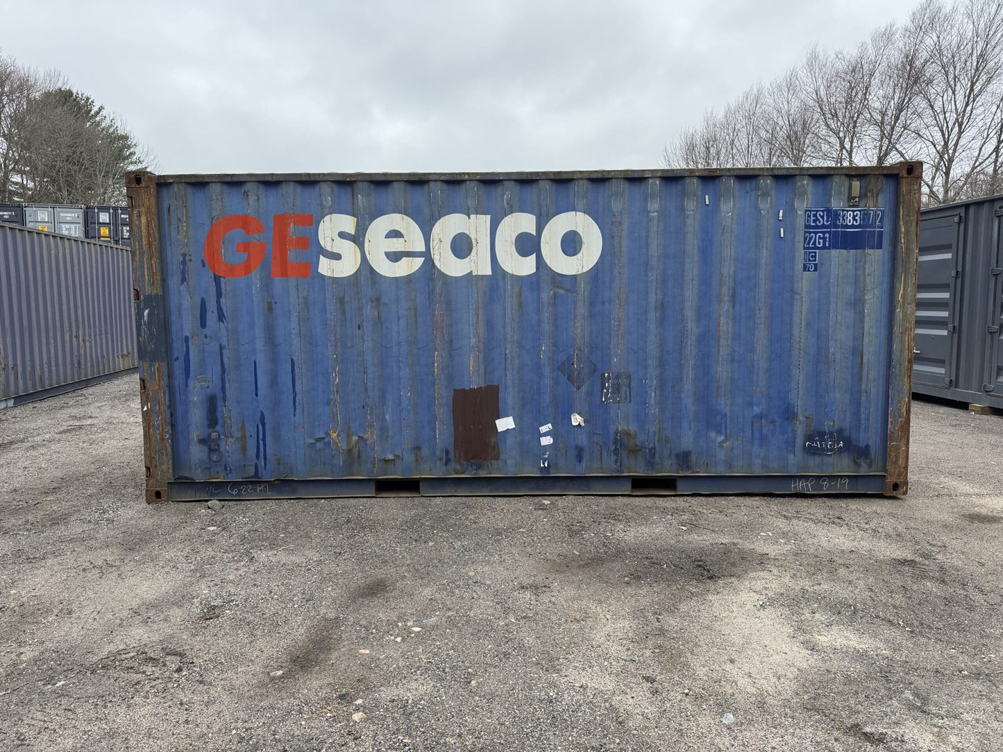 20′ x 8′ x 8.5′ Tall –Used Shipping / Storage Container-Wind and Watertight – BLUE