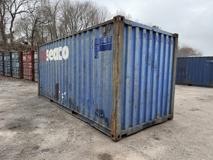 20′ x 8′ x 8.5′ Tall –Used Shipping / Storage Container-Wind and Watertight – BLUE