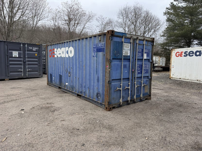 20′ x 8′ x 8.5′ Tall –Used Shipping / Storage Container-Wind and Watertight – BLUE