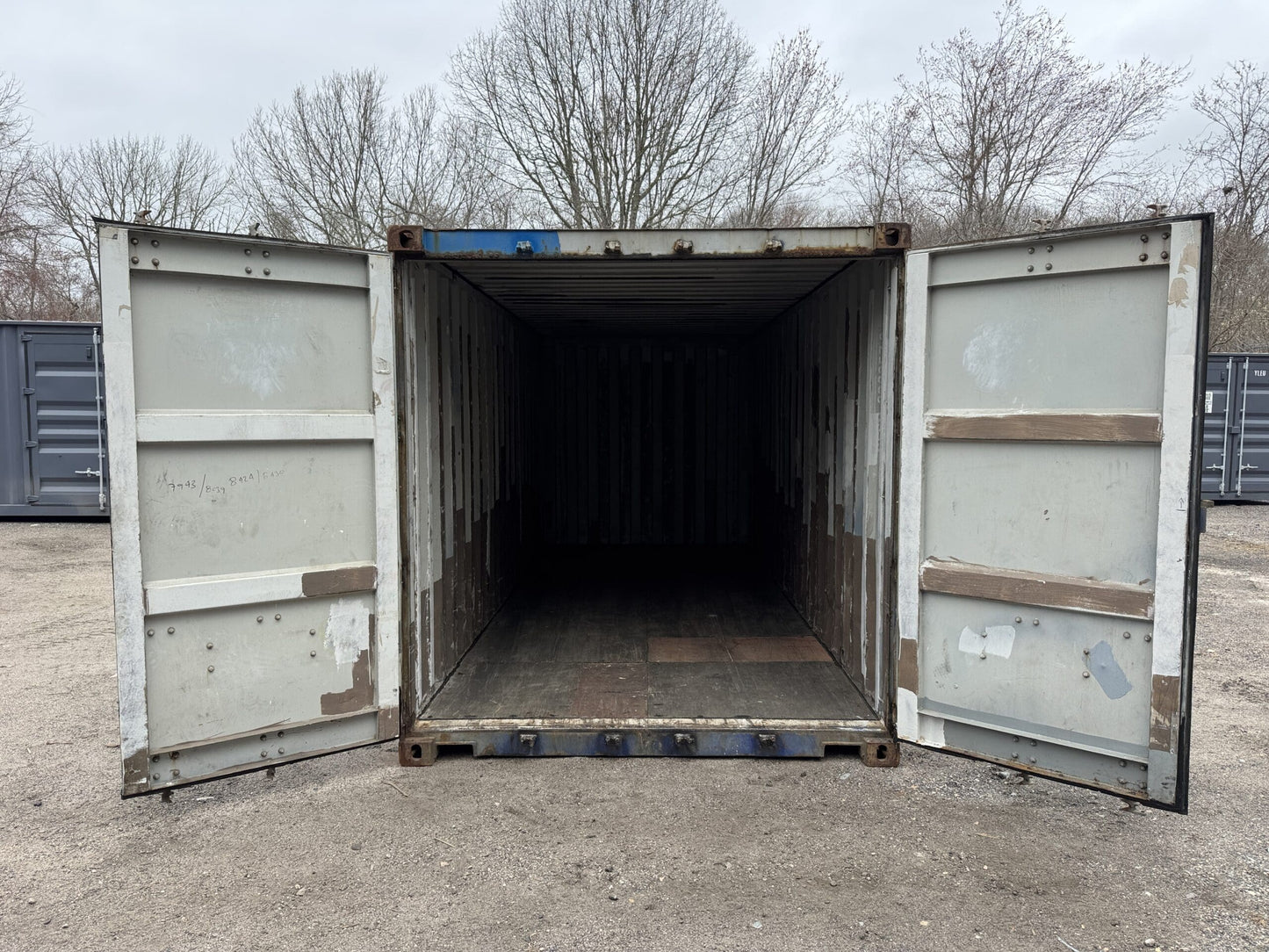 20′ x 8′ x 8.5′ Tall –Used Shipping / Storage Container-Wind and Watertight – BLUE