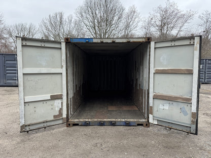 20′ x 8′ x 8.5′ Tall –Used Shipping / Storage Container-Wind and Watertight – BLUE