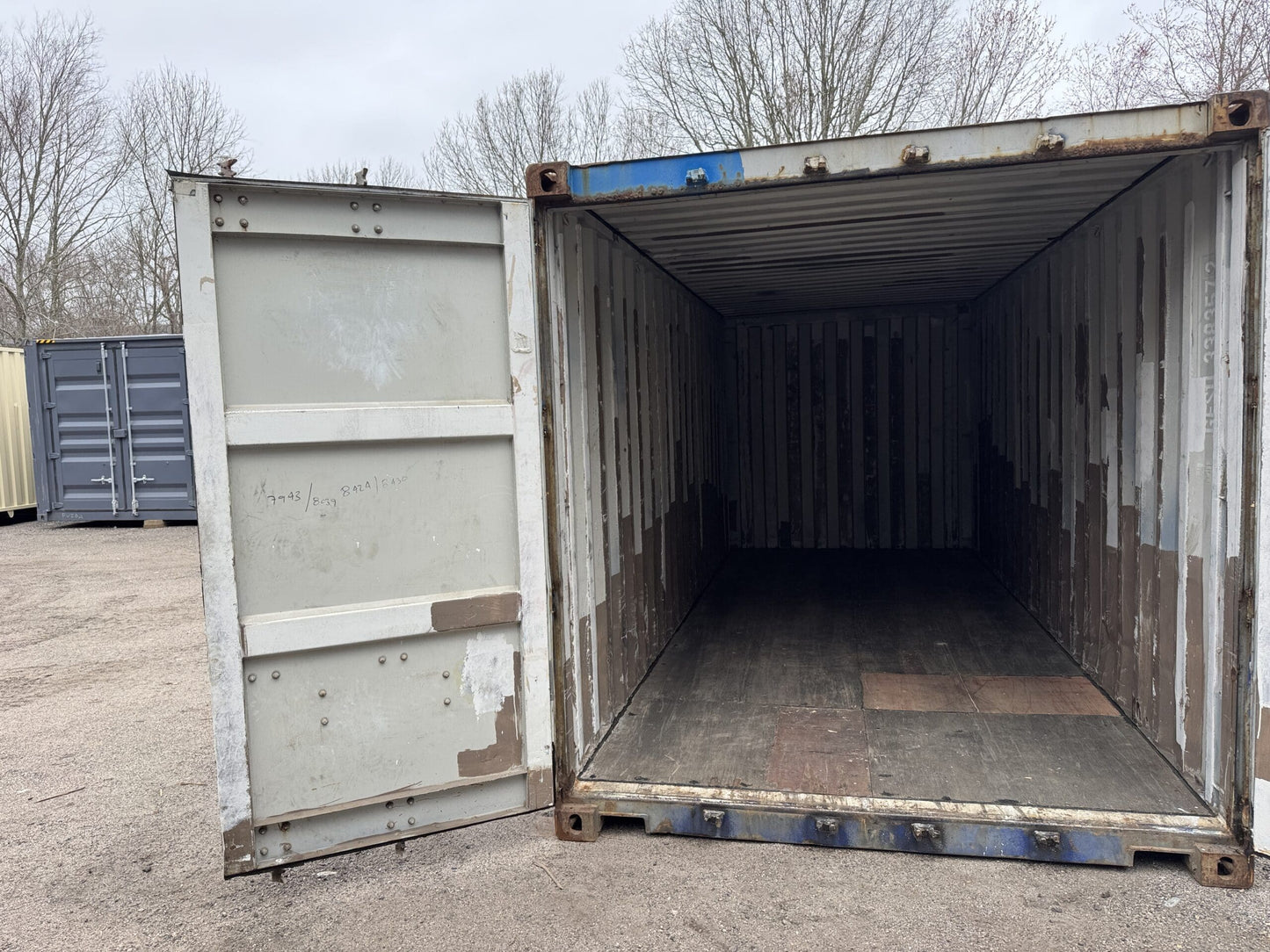 20′ x 8′ x 8.5′ Tall –Used Shipping / Storage Container-Wind and Watertight – BLUE