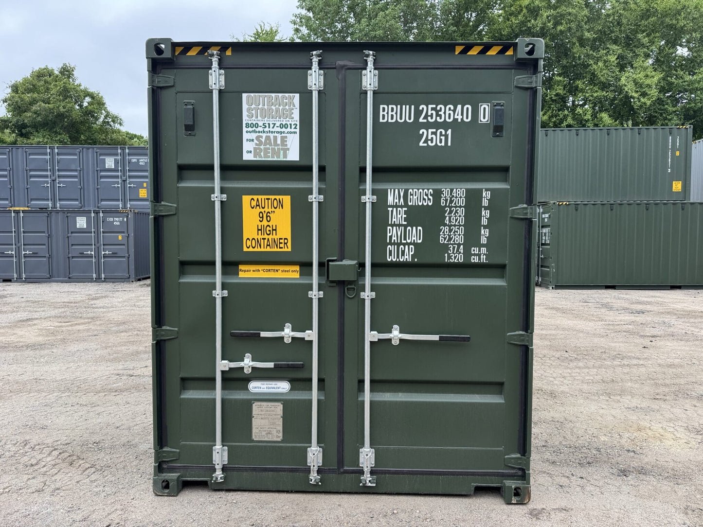 20′ x 8′ x 9.5′ Tall– New **HC** Shipping/Storage Container