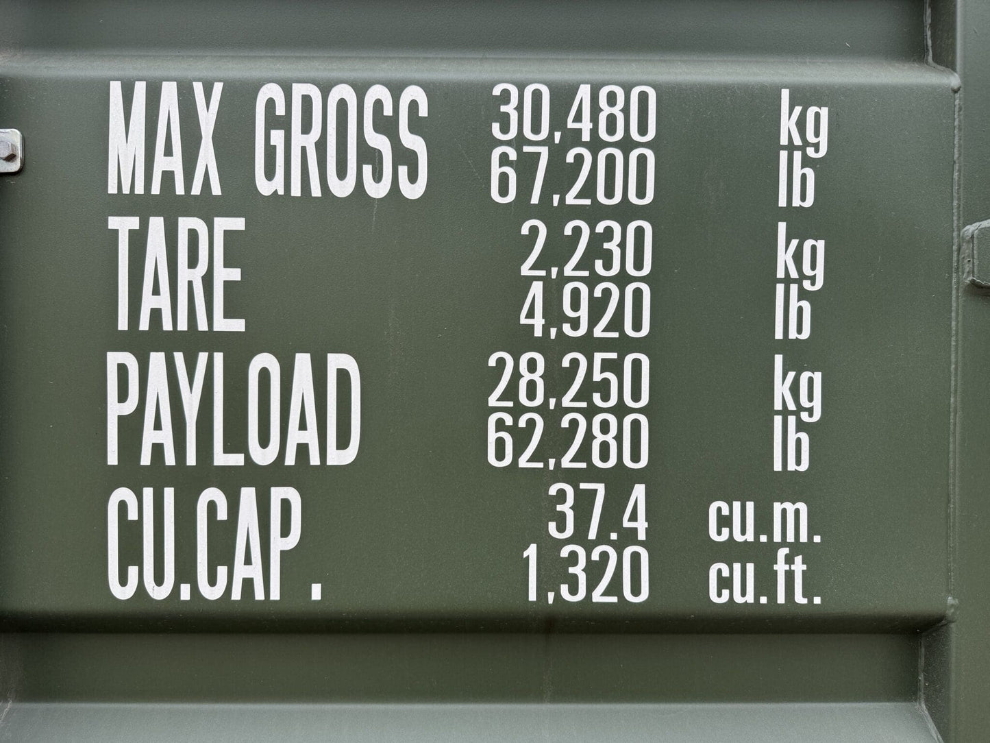 20′ x 8′ x 9.5′ Tall– New **HC** Shipping/Storage Container