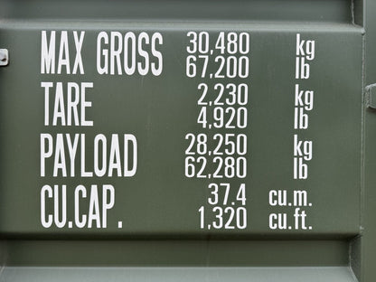 20′ x 8′ x 9.5′ Tall– New **HC** Shipping/Storage Container