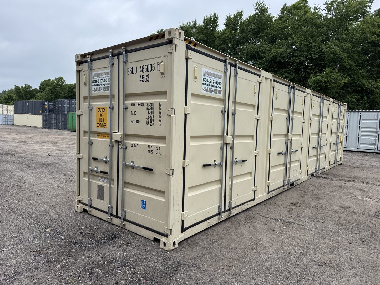 40′ x 8′ x 9.5′ Tall -New *High Cube**FOUR SIDE DOOR OPENINGS** Shipping/Storage Container