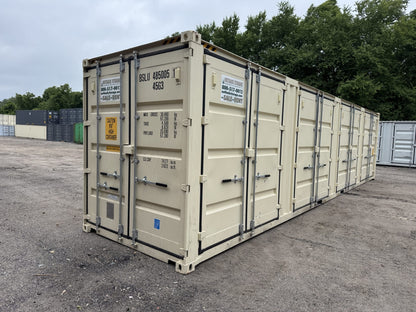 40′ x 8′ x 9.5′ Tall -New *High Cube**FOUR SIDE DOOR OPENINGS** Shipping/Storage Container