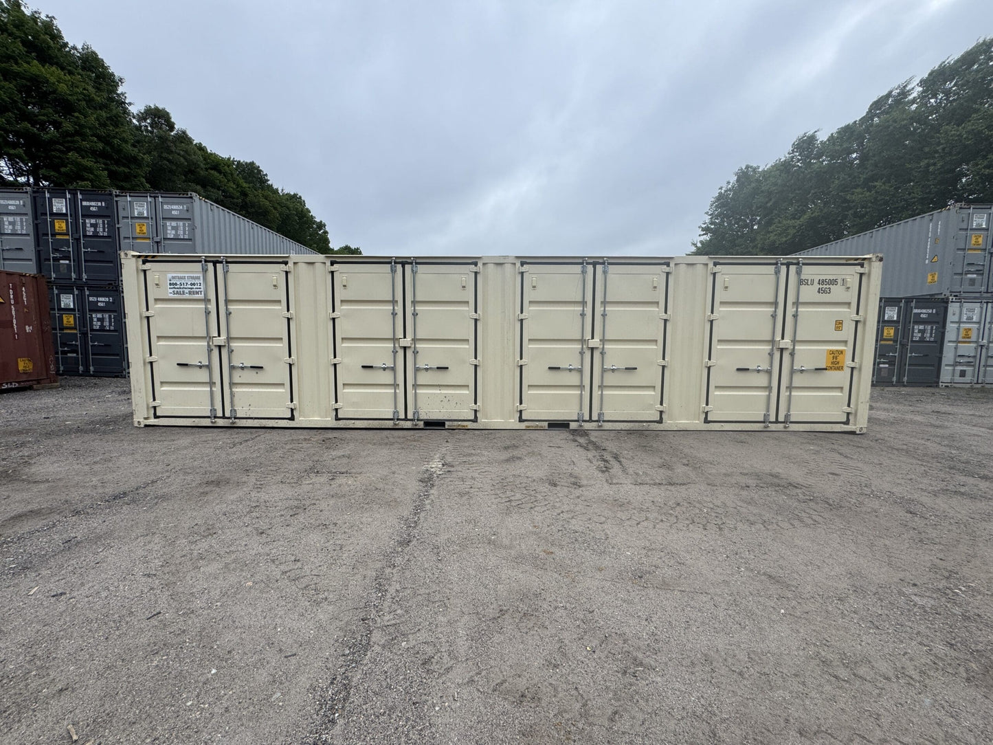40′ x 8′ x 9.5′ Tall -New *High Cube**FOUR SIDE DOOR OPENINGS** Shipping/Storage Container