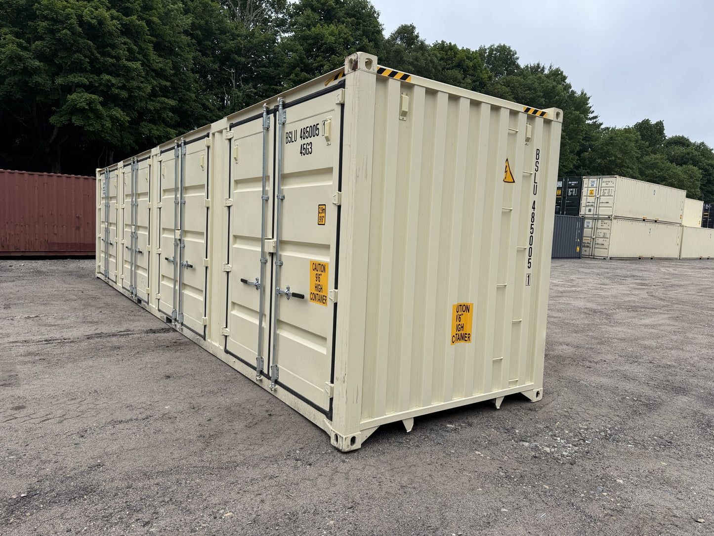 40′ x 8′ x 9.5′ Tall -New *High Cube**FOUR SIDE DOOR OPENINGS** Shipping/Storage Container