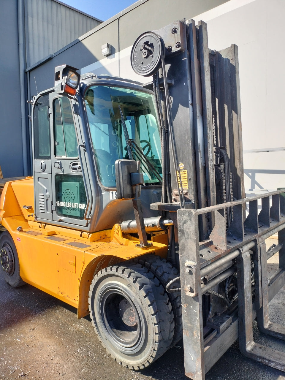 Used 2018 Hyundai 70D-9 Pneumatic Tire Forklift