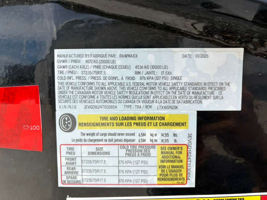 2026 16’x83″ Dump 20000 GVWR | Dump Trailer